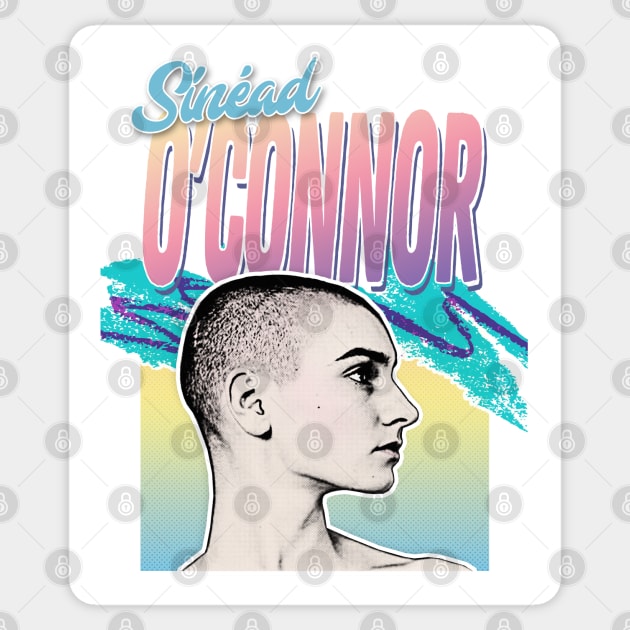 Sinéad O'Connor 80s Styled Aesthetic Design Sticker by DankFutura